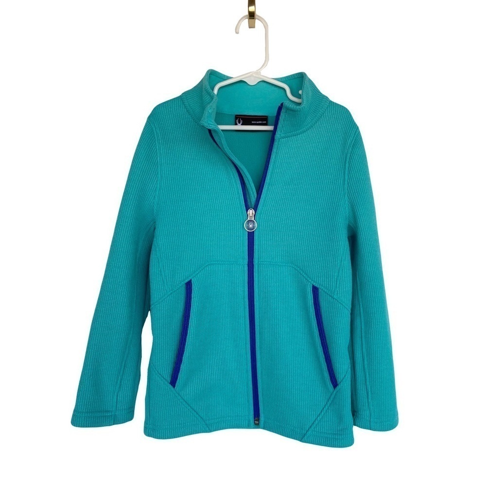 SALE 🛍️ SPYDER Teal colored zipup Jacket Kids size S (7/8)